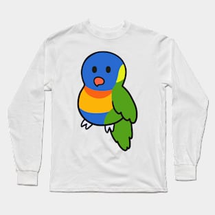 Cute Rainbow Lorikeet Long Sleeve T-Shirt